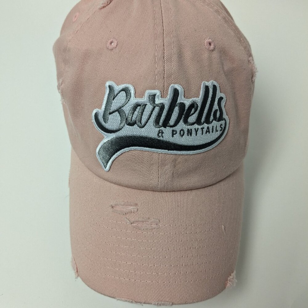 Barbells and Ponytails Classic Baseball Hat NEW